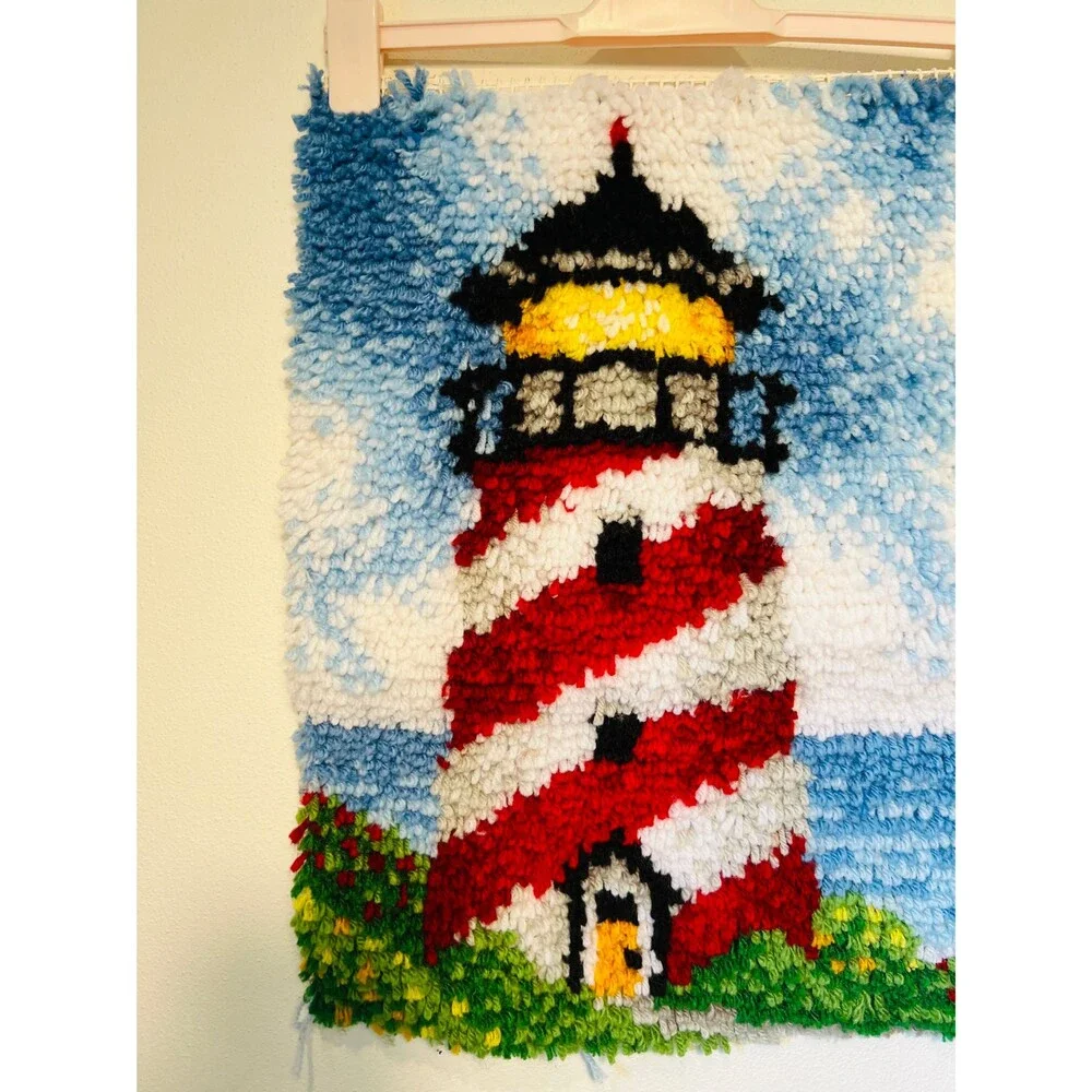 Lighthouse Fiber Art, Hook and Latch Lighthouse